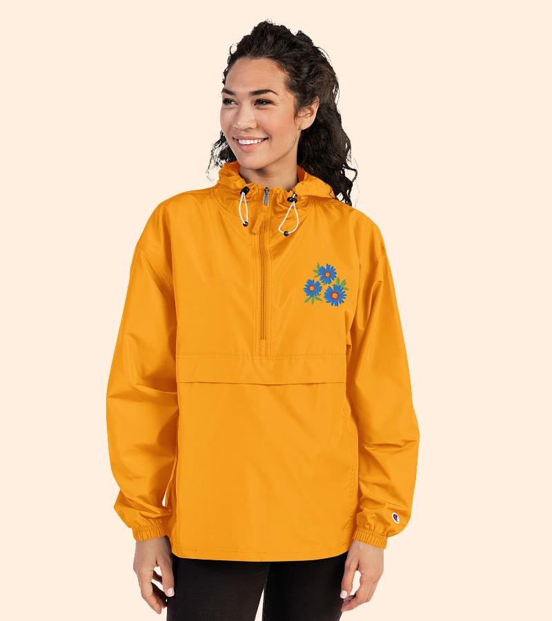 Embroidered Packable Jackets